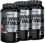 BioTechUSA - ISO WHEY PLATINUM - TEJSAVÓFEHÉRJE IZOLÁTUM - 3 X 908 G