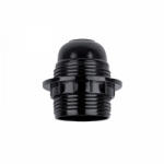 Elmark E27 foglalat , műanyag , fekete (99197)