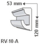 LEDvonal RV-10/A , Rejtett világítás díszléc , holker , 1.25 m/db (1013)