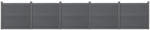 Wohnen WPC kerítéselem szürke kerítéspanel 165x770 cm prémium, extra hosszú WPC kerítés