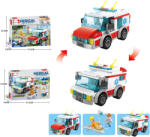 Mamido Mentőautó építőkészlet 173 darabos Medical Rescue figurákkal MT1126 (MT1126) - mamido