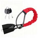  Kormányzár Bilincsel, Autóhoz, Lopásgátló, Erős, Masszív, Kulcsos