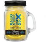 Beamer Candle Smoke Killer illatgyertya üvegedényben, füllel és fém kupakkal - Ol’ Fashion French Vanilla - kicsi (BC-7425)