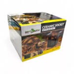 Repti Zoo | Kerámia foglalat tartóval | Hőálló izzófoglalat terráriumokhoz - max. 200 W