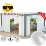 Markizeta Kész függöny karikákkal, vízálló Gardenia 140x180 cm, fehér (TD0025/ZGP/050/140180/1)