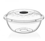 Poly Time műanyag kelesztőtál fedővel, 7, 5L, átlátszó (E-101)