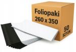 M-FOLIE Futártasakok 260×350mm, 50db, fehér, fekete belül, B4