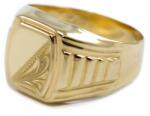 Ékszershop Vésett mintás arany pecsétgyűrű (1328940)