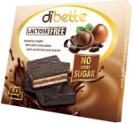 DIBETTE nas étcsokoládéval mártott mogyorós krémmel töltött ostyalapocskák laktózmentes édesítőszerrel 96 g - vitalora