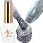 MOLLY Nails Hibrid Körömlakk Molly Nails 565 Metal Mind Ezüst Flash Hema Mentes 8g