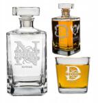 Decortrend Gravírozott Dekanter 6 Db Whisky-s Pohárral, 0, 75l dekanter, 300ml pohár (128623)