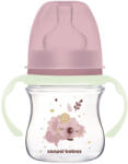 Canpol babies Anti-kólikás cumisüveg világító fogantyúval EasyStart SLEEPY KOALA 120ml pink