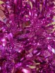  Karácsonyi girland, boa, magenta színű, 9 cm széles és 2 m hosszú