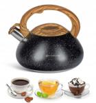 Edenberg Acél Vízforraló síppal, 3, 0 L, indukciós, fekete márvány (EB-8837)