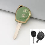  Suzuki 2 gombos TPU védőtok zöld arany (TSU008AZO)