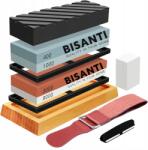 Bisanti Vízkő Késélező 10 az 1-ben Élezőkő 400/8000 Élező Készlet (BISANTI OSTRZAŁKA 400/1000 3000/8000 PASEK)