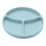 U-GROW Farfurie compartimentata din silicon cu ventuza, blue, U-Grow