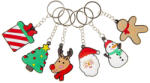  Karácsonyi kulcstartó, műanyag, többféle változat (KMS-099891) - mesescuccok