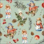 Ambiente Playing outside green papírszalvéta 33x33cm, 20db-os