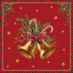 Ambiente Scottish bells red papírszalvéta 33x33cm, 20db-os