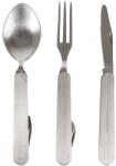 LIFEVENTURE Folding Cutlery Set Evőeszköz - Nóż obiadowy/widelec/łyżka/pokrowiec ochronny