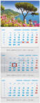 TopTimer T075, 3 tömbből álló 3 havi speditőr naptár - Táj fejrésszel