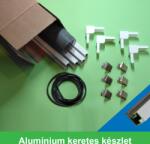 Szúnyogháló Áruház Alumínium keretes szúnyogháló " szereld magad " készlet, fehér, acél klipszes rögzítéssel 60 x 60 cm