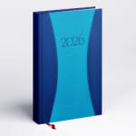 Realsystem Prémium A, B6 heti beosztású zsebnaptár, Kék