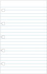 FILOFAX Notebook Jegyzetlap Vonalas Pocket Fehér