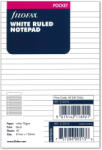 FILOFAX Jegyzettömb Vonalas Lyukasztott Pocket Fehér