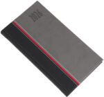 Realsystem Kensington, fekvő zsebnaptár, Szürke