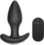Guilty Toys Remote Control Anal Plug, 7 Vibration Modes, 3 Rotation Modes, Silicone, USB, 10 cm
