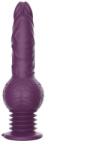 Passion Labs Vibrator with Suction Cup, 10 moduri de vibratie, 3 moduri de impingere, Silicone, USB, 25 cm Vibrator
