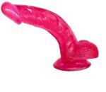 Guilty Toys Realistic Dildo with Suction Cup at the Base, Premium TPE, Pink, Dildo