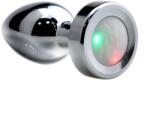 Passion Labs Led Light Metallic Buttplug, Small, Silver, 7.2 cm