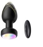 Guilty Toys Anal Plug Led Light Vibrating Plug, Remote Control, 10 Vibration Modes, Silicone, USB, 9 cm