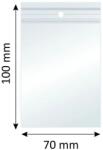 MEGAPACK Pungi cu Fermoar Ziplock, Polietilenă, 70x100mm, 40m, 100Buc/Set (BZL-0131)