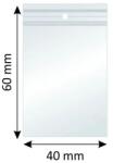 MEGAPACK Pungi cu Fermoar Ziplock, Polietilenă, 40x60mm, 40m, 100Buc/Set (BZL-0128)