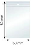 MEGAPACK Pungi cu Fermoar Ziplock, Polietilenă, 60x80mm, 40m, 100Buc/Set (BZL-0130)