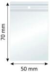 MEGAPACK Pungi cu Fermoar Ziplock, Polietilenă, 50x70mm, 40m, 100Buc/Set (BZL-0129)