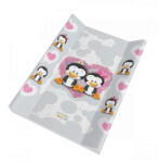 Babastar merev pelenkázólap 50x80cm - Pingvinek - Szürke