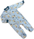 Bomer Pamut Ujjas Rugdalózó - Kék Macis "Hug Me" 68