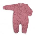 Mrofi Pamut Ujjas Rugdalózó - Mályva/Szürke Mintás 68