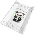 Babastar merev pelenkázólap 50x70cm - Szürke Panda mama kicsinyével