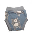 Wikids pamut pelus nadrág - Kék jegesmacis - 68