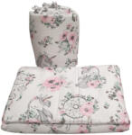 Babastar BS 3 részes bébi ágynemű szett - Fehér/Rózsaszín álomfogó