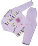 MiniMoon 2 részes téli pizsama 86 - "Pencil Club" / Lila - Kiárusítás