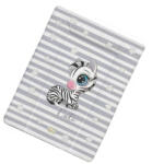 Babastar Puha softy pelenkázólap 50x70cm - Cute Zebra - Szürke