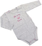 Mrofi Hosszú Ujjú Body - Rózsaszín/Kék Csíkos Szívvel - 92