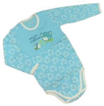 DinoDini Hosszú ujjú body - Kék Macis - 80